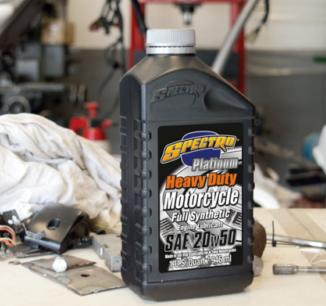 Spectro Harley motorcycle oil.